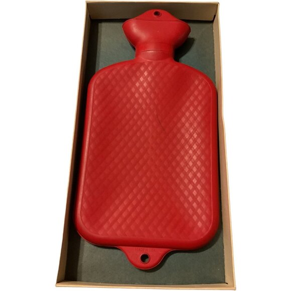 Davol Comfy Red Rubber Water Bottle - Picture 3 of 8